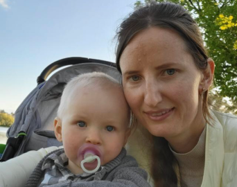 Victoria and Vladislav family from Kyiv