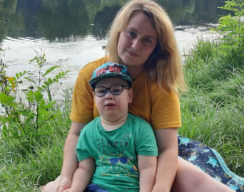 Olesia and Artem family from Donetsk