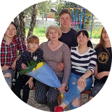 Olga and Five Adopted Children